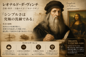 【レオナルド・ダ・ヴィンチの名言】「シンプルさは究極の洗練である」の意味と本質を解説